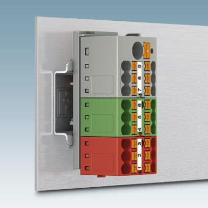 3273356 Phoenix Contact Distribution Block, 13 Way, 450V, 57A, Red