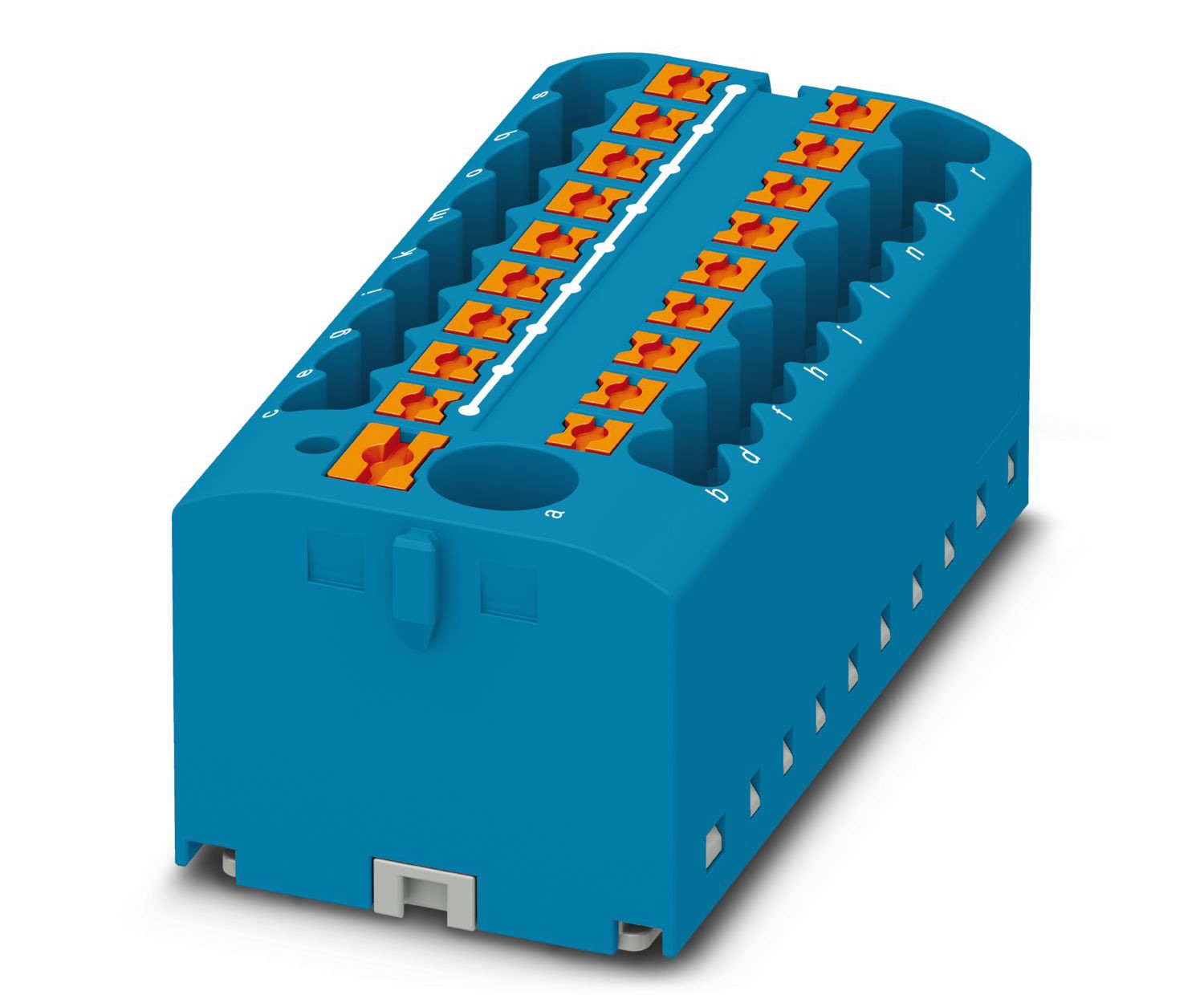 Phoenix Contact Distribution Block, 19 Way, 450V, 57A, Blue