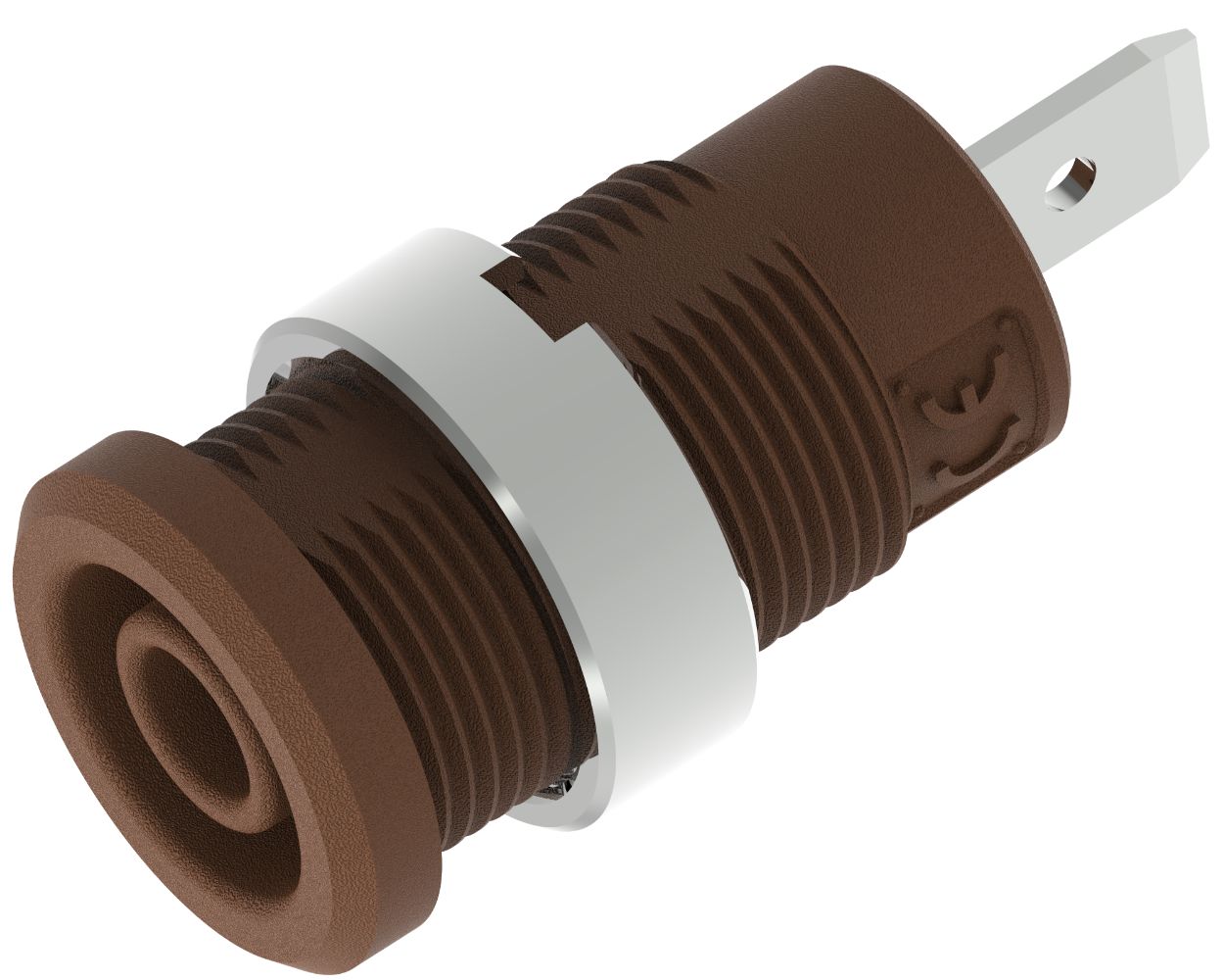 Electro PJP Brown Female Banana Socket, Plug-In Termination, 1000V, 600 V, 36A, Gold Plated Plating