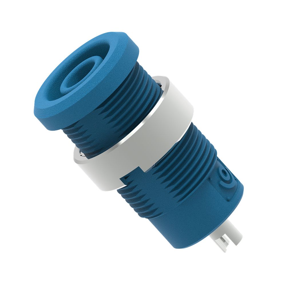 Electro PJP Blue Female Banana Socket, 4 mm Connector, Solder Termination, 1kV, 25A, Nickel Plating