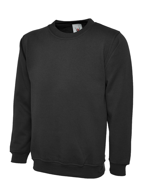 Uneek Black/Orange Women Hi Vis Sweatshirt, 5XL