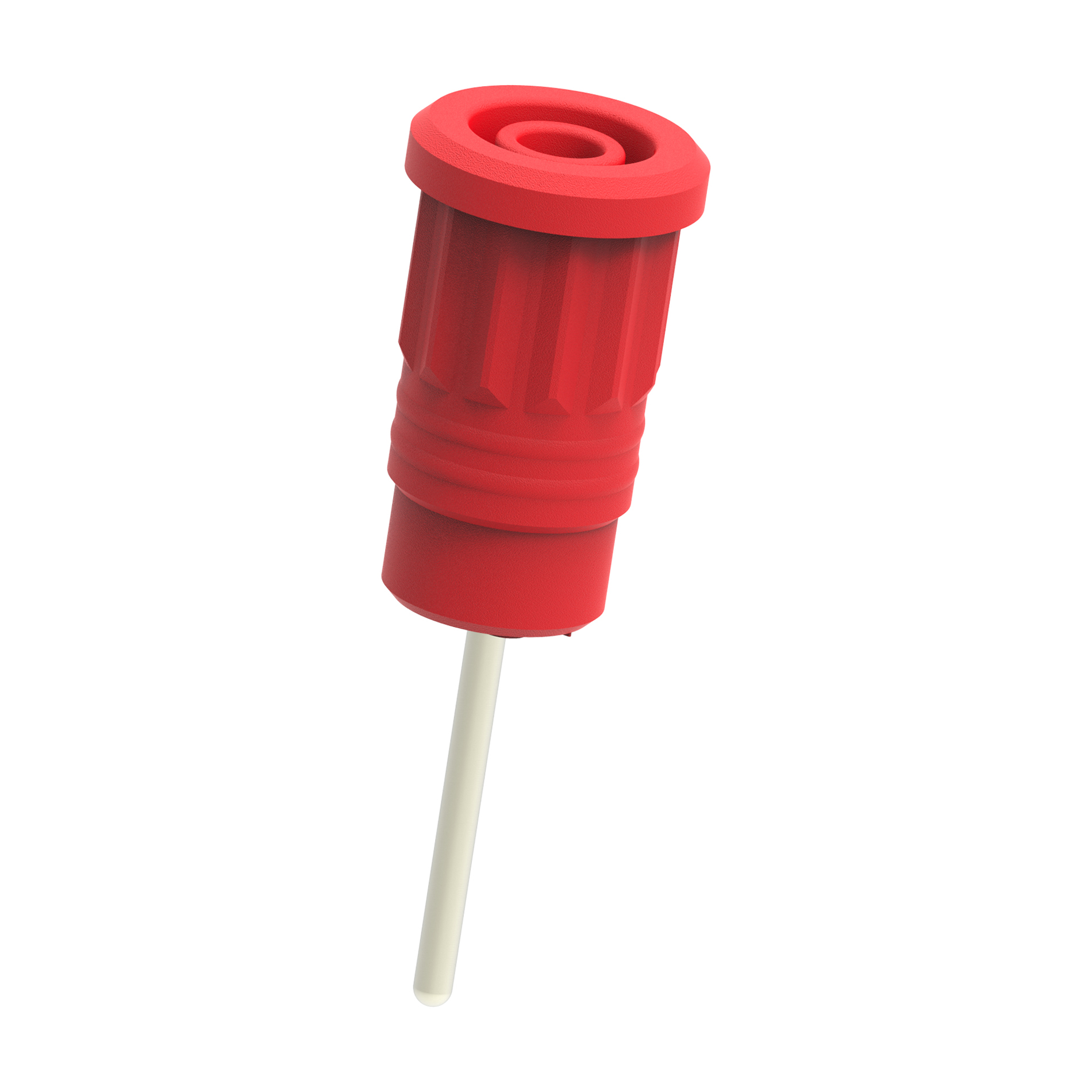 Electro PJP Red Female Banana Socket, 4 mm Connector, Press Fit Termination, 1kV, 36A, Nickel Plating