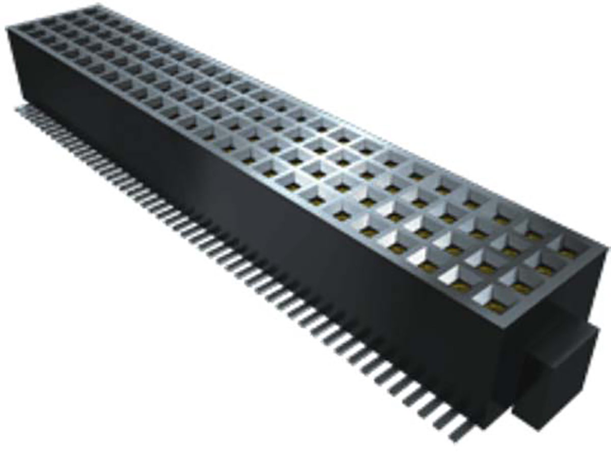 Samtec FOLC Series Straight Surface Mount PCB Socket, 20-Contact, 4-Row, 1.27mm Pitch, Solder Termination