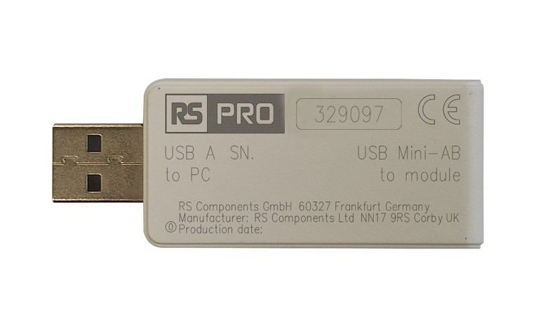 RS PRO Straight, DIN Rail- 1 Port USB Connector