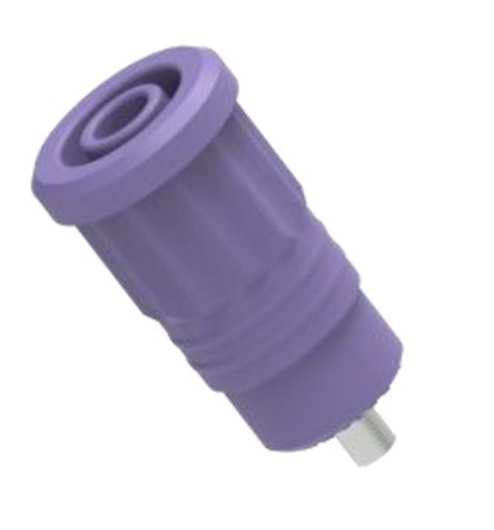 Electro PJP Blue Female Banana Socket, 4 mm Connector, Press Fit Termination, 1kV, 25A, Nickel Plating