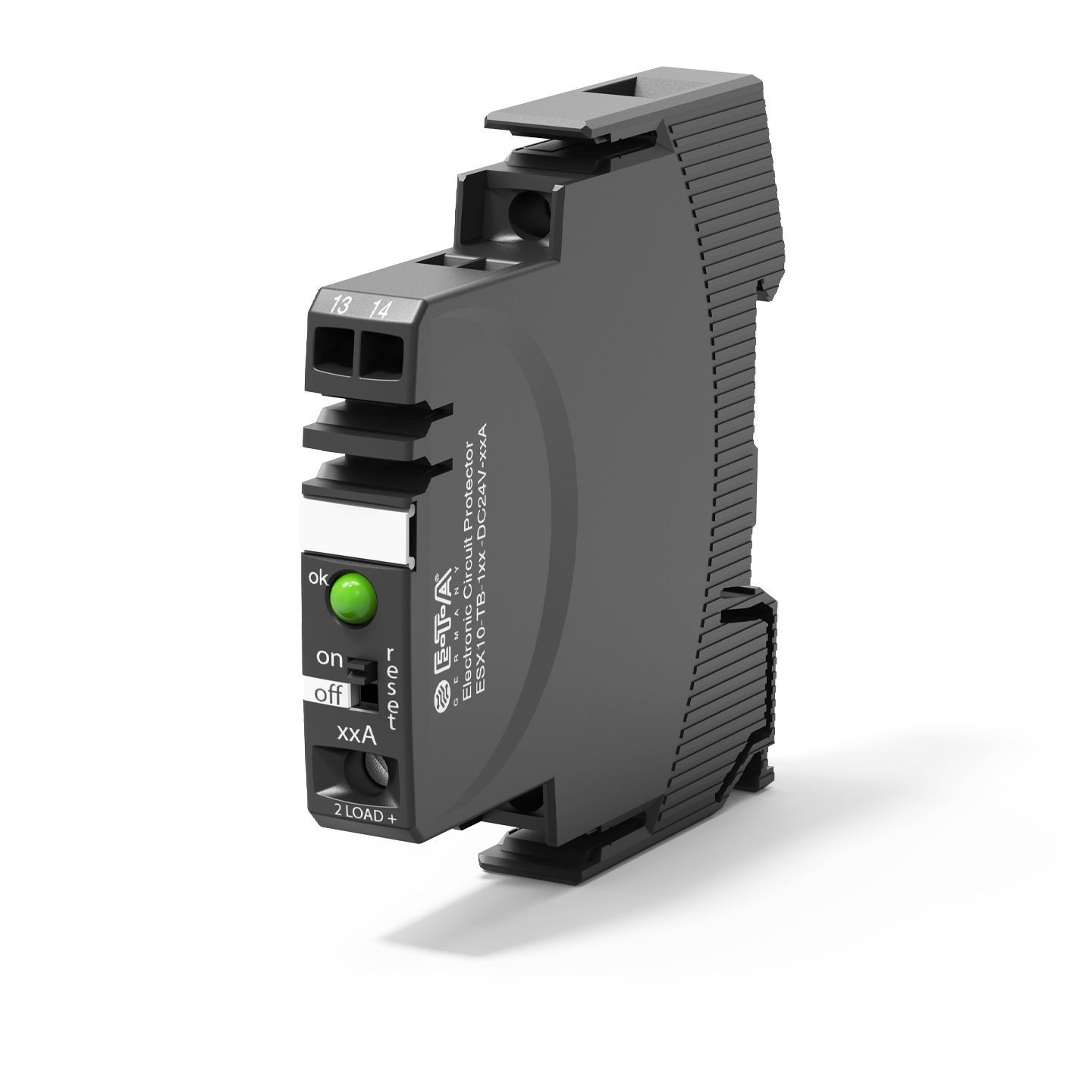 ETA ESX10 Electronic Circuit breaker 1A 24V ESX10-T, 1 channels , Plug-In Mounting