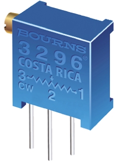 50 kΩ, Through Hole Trimmer Potentiometer, Solder Pin 0.5 W Side Adjust Bourns, 3296