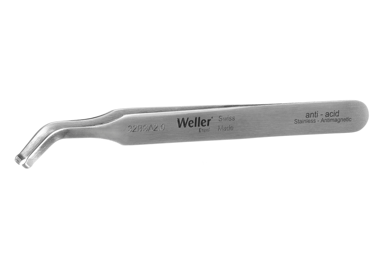 Erem 115mm Stainless Steel Rounded ESD Safe Tweezer