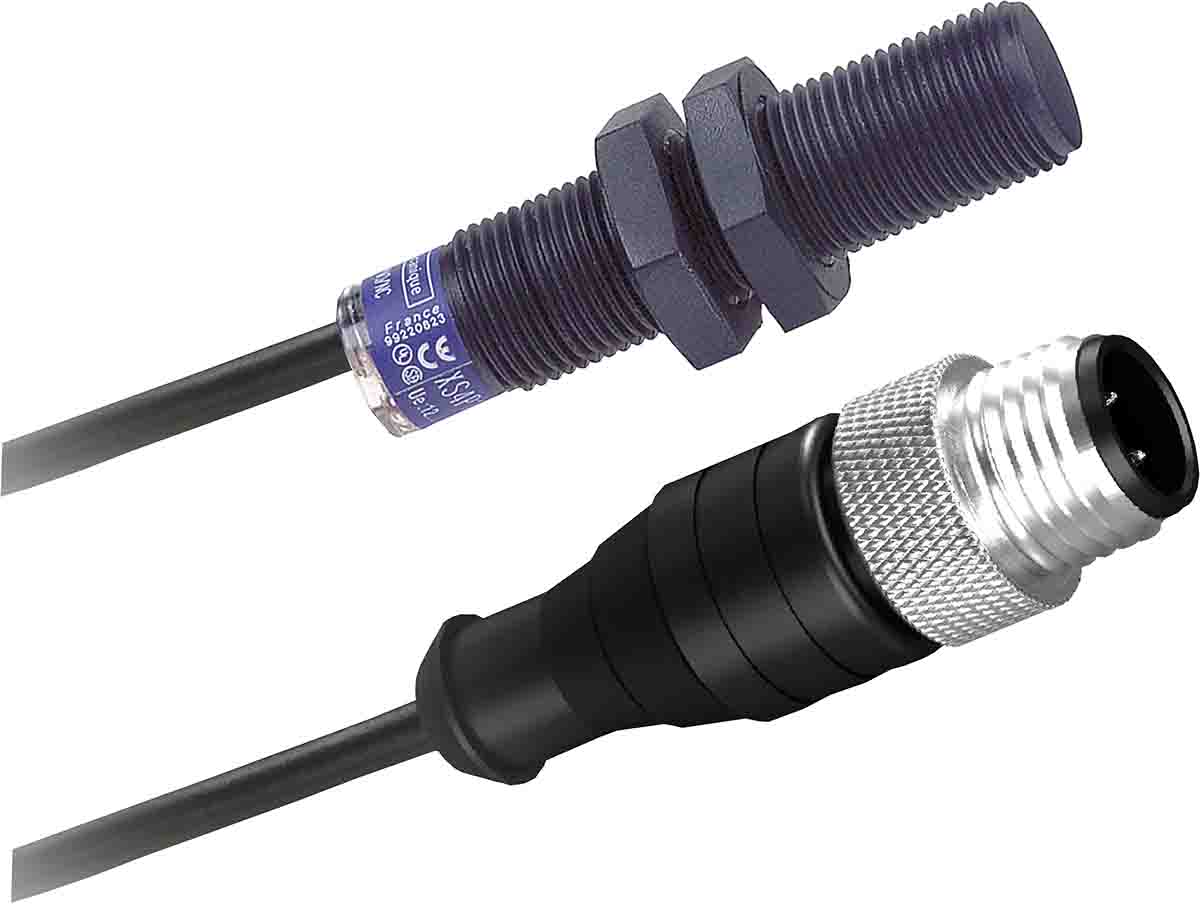 Telemecanique Sensors Inductive Threaded Barrel Proximity Sensor, M12, 4 mm Detection, 2-Wire NO, 24 → 240 V