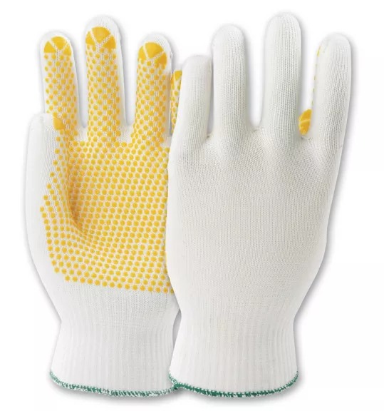 Honeywell Safety PolyTRIX N White, Yellow Polyamide Work Gloves, Size 7
