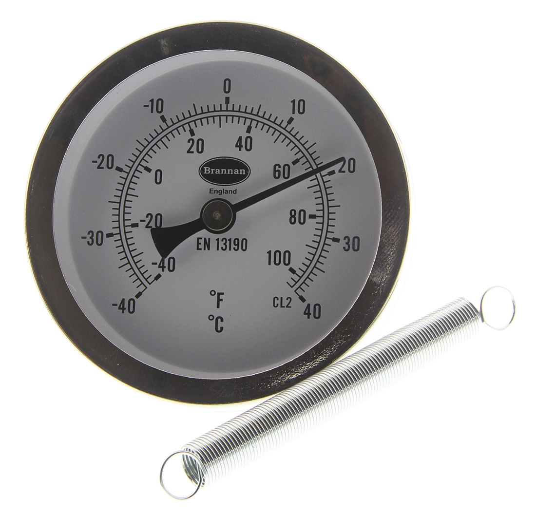 Brannan Temperature Gauge Dial Thermometer 40 °C, 33/403/0