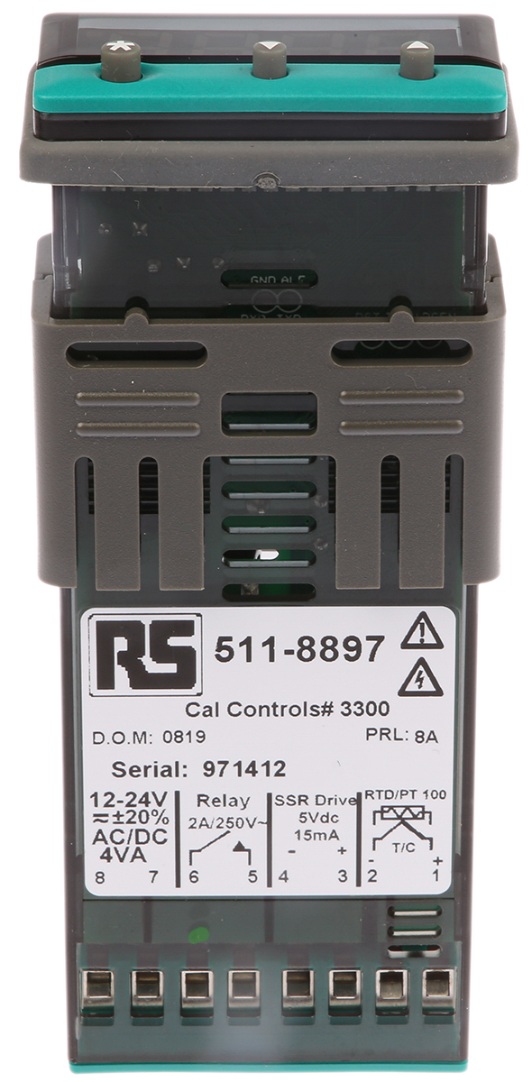 330000030 CAL 3300 Sleeve, Panel, Front PID Temperature Controller 1 Input, 2 Output Solid State Relay Drive 240V ac On-Off, PID