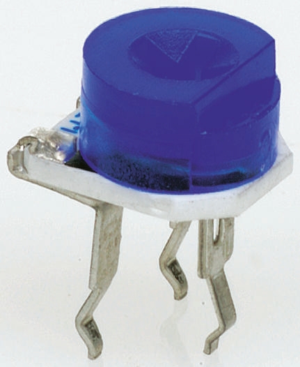 100 Ω, Through Hole Trimmer Potentiometer, Pin 0.2 W Top Adjust Bourns, 3306
