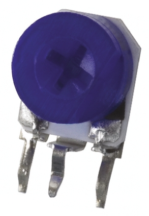 2 kΩ, Through Hole Trimmer Potentiometer, Pin 0.2 W Side Adjust Bourns, 3306
