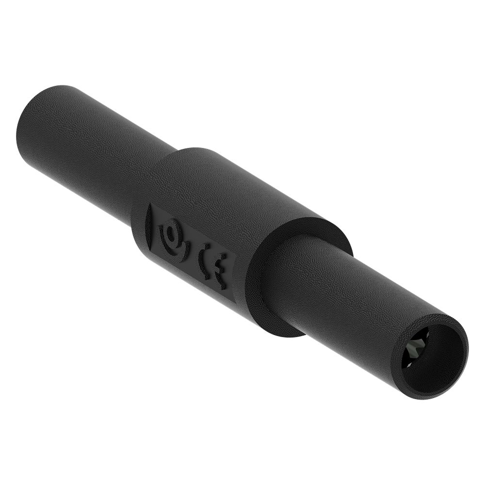 Electro PJP Black Banana Adapter With Nickle Plated Brass contacts and Nickel Plated