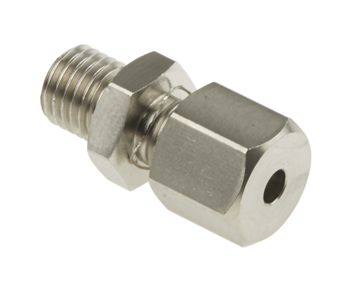 RS PRO M8 Compression Fitting for Use with Thermocouple or PRT Probe, 3.175mm Probe