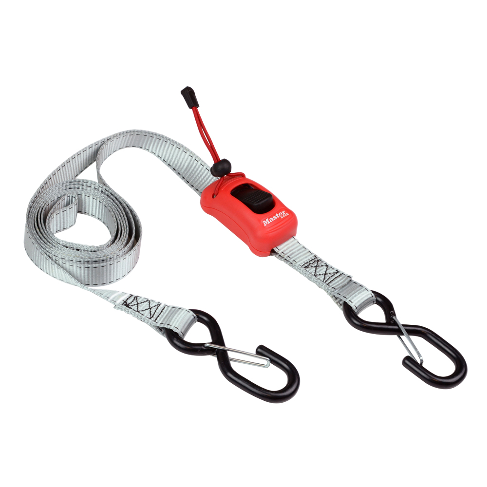 Master Lock 2.5 m Hook to Eye Ratchet Strap, 25mm Wide