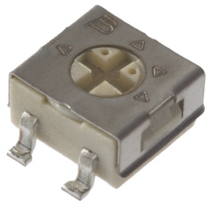 10 kΩ, Surface Mount Trimmer Potentiometer, Gull Wing 0.25 W Top Adjust Bourns, 3314