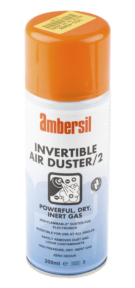 Ambersil 33183 Invertible INVERTIBLE DUSTER 2 Air Duster, 200 ml