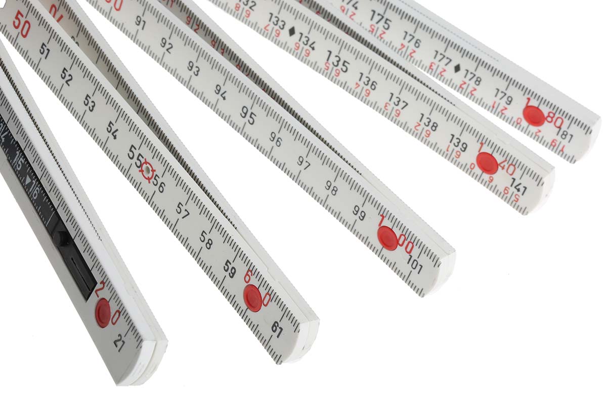 33232 Wiha 2 m Fibreglass Reinforced Polyamide Folding Ruler Metric