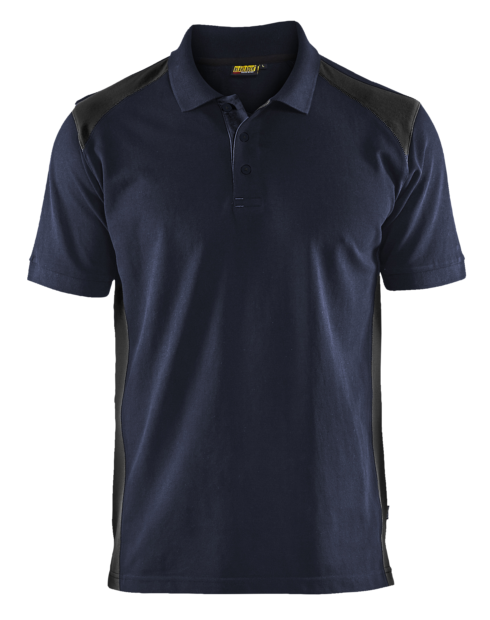 Blaklader 3324105086 Navy, Black 40% Polyester, 60% Cotton Polo Shirt M