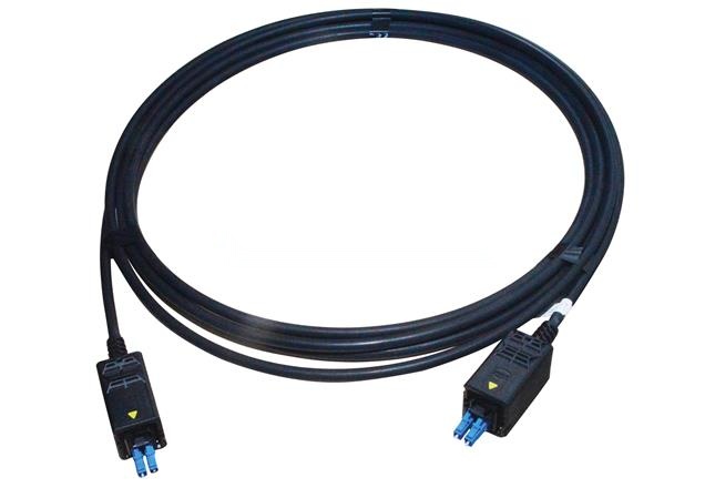 HARTING LC to to LC Fibre Optic Cable Assembly Polyurethane, Black, 1