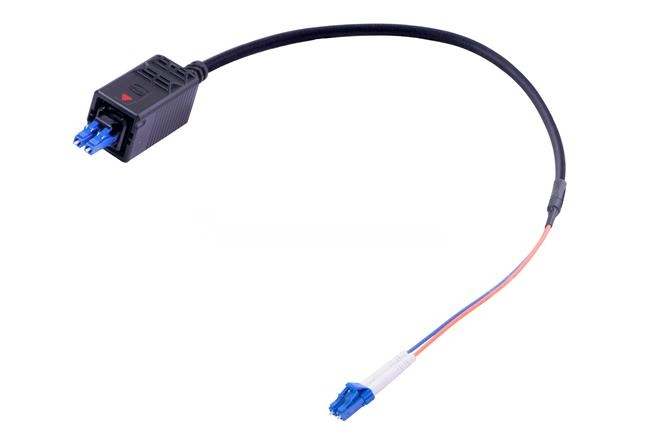 HARTING LC to to LC Fibre Optic Cable Assembly Polyurethane, Black, 9