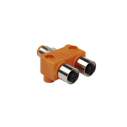 Lumberg Automation Straight Circular Connector Adapter 4 M12 5 M12 Male