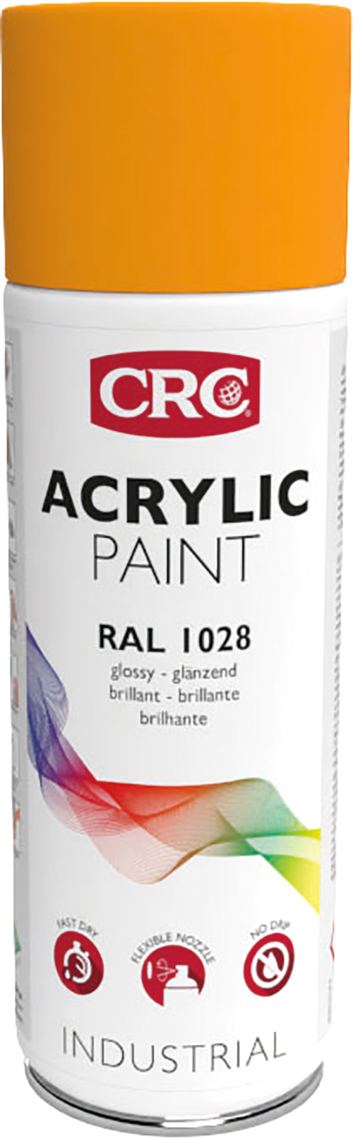 CRC 400 ml RAL 1028 Yellow Gloss Spray Paint