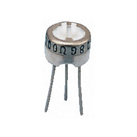 3 kΩ, Through Hole Trimmer Potentiometer, Solder Pin 0.5 W Top Adjust Bourns, 3329