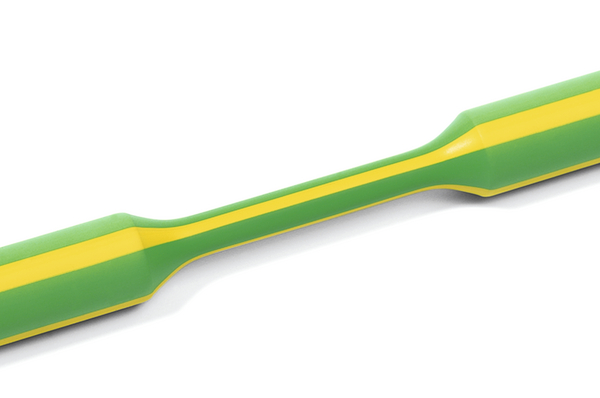 HellermannTyton Heat Shrink Tubing, Green, Yellow 24 mm Sleeve Dia. x 30m Length 3:1 Ratio, TF31 Series