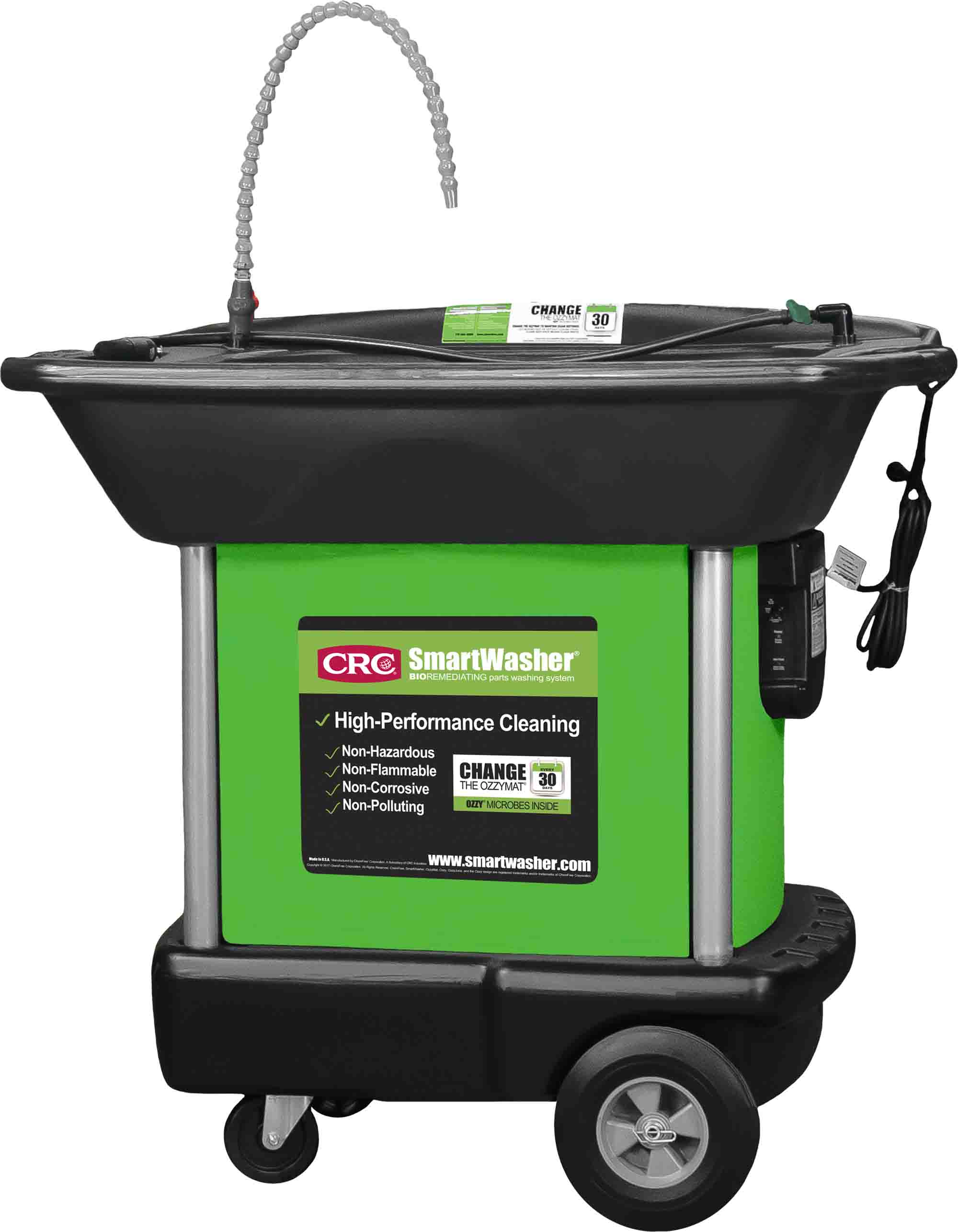 CRC Mobile Heavyweight 95 L Parts Washer, 450kg max Load, 1080 L/h flow rate, 46 °C