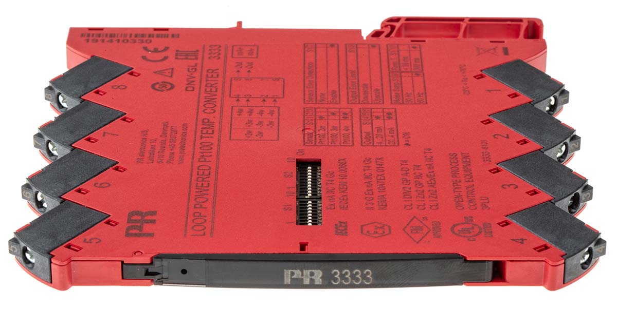 3333 PR Electronics  Temperature Transmitter Temperature Input 300V dc, 70 °C, -25 °C