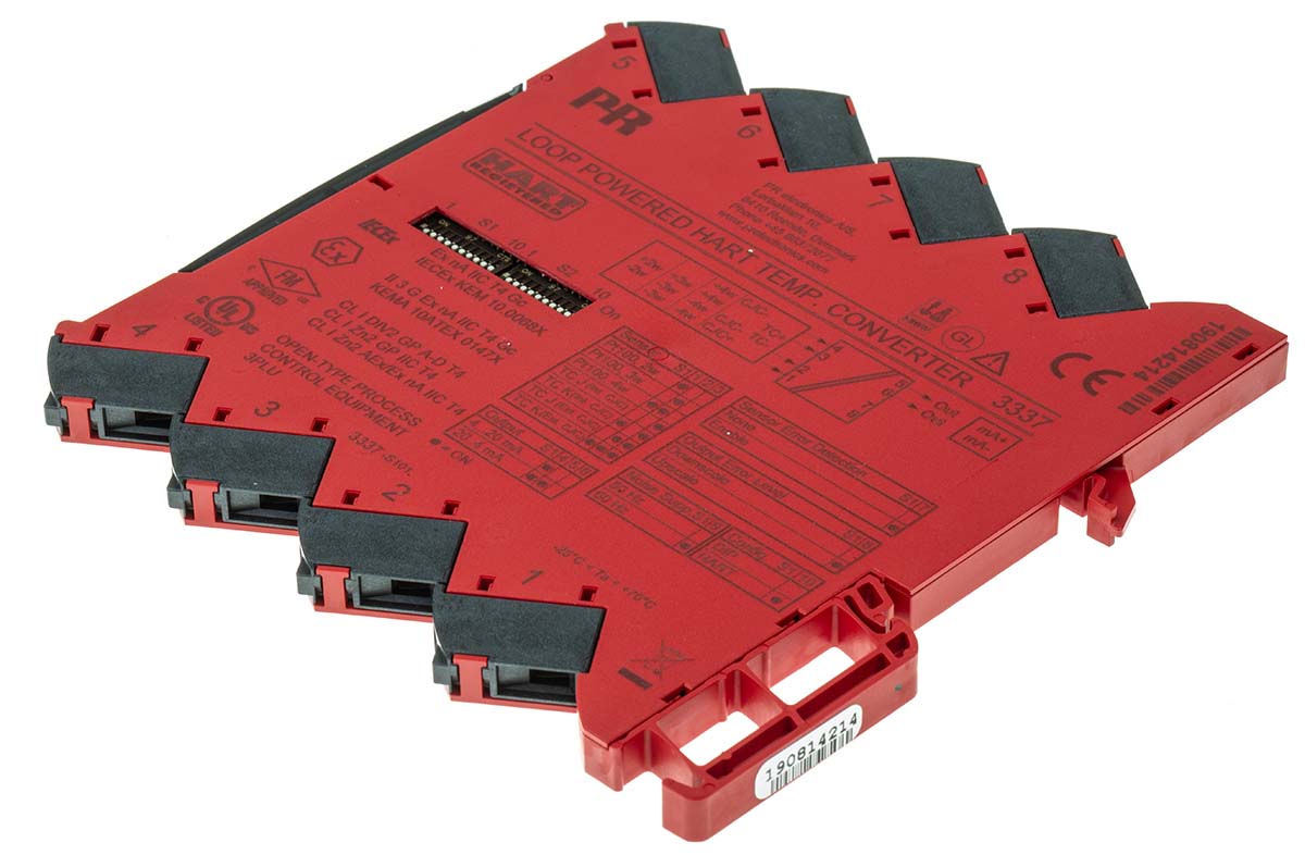 PR Electronics 3337 Temperature Transmitter Temperature Input 300V dc, 70 °C, -25 °C