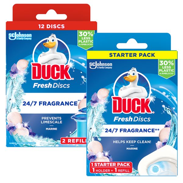 SCJ Professional Duck Marine Discs 5 Each Refill Disinfectant & Sanitiser