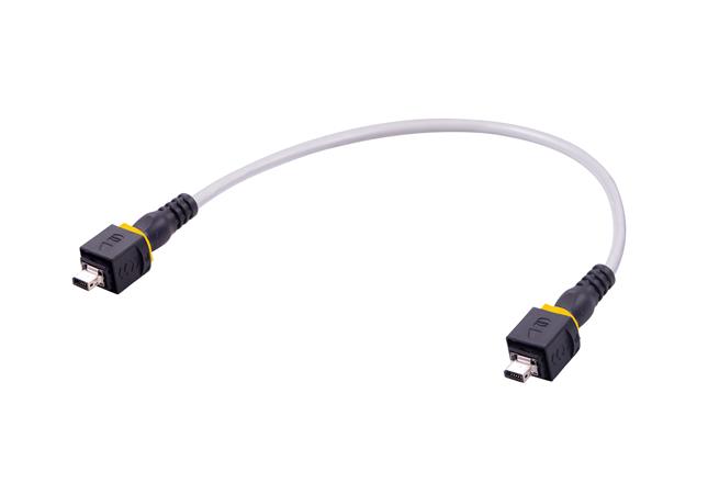 HARTING Type B US Plug, 1.5 m Ethernet Cable, Grey Polyurethane Sheath