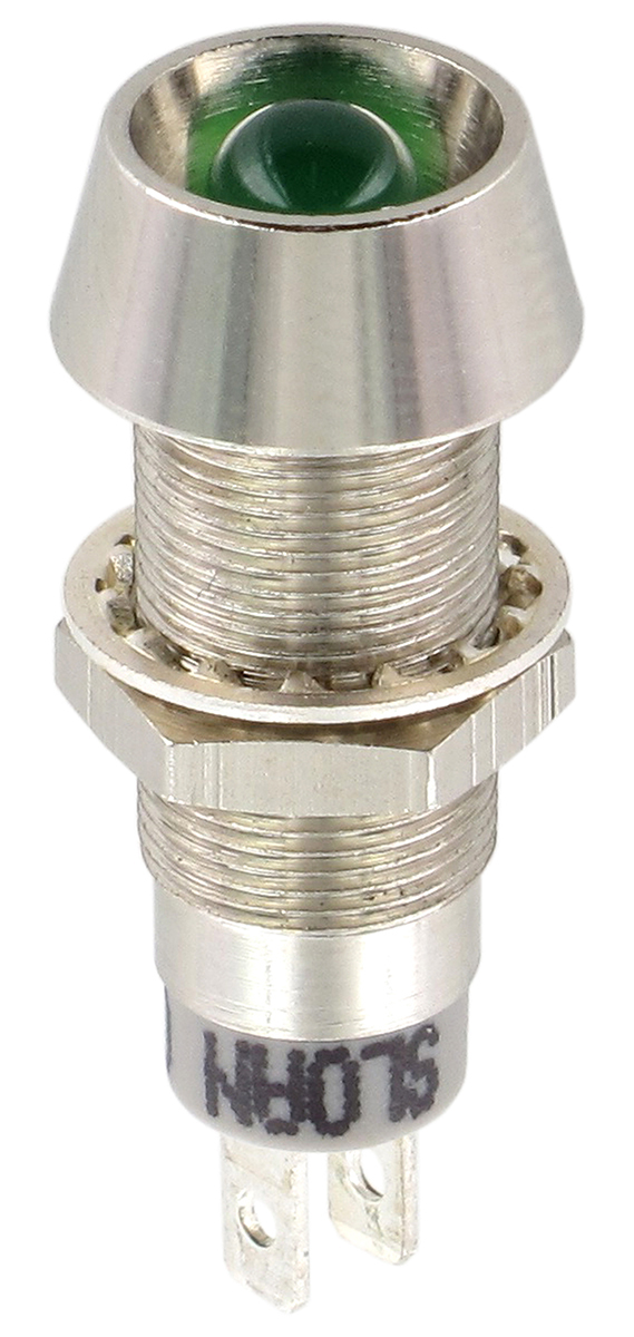 Sloan 3348 Series, Red Panel Mount Indicator, Solder Tab Termination 2.1V dc, IP68, 8.2 x 7.6 mm