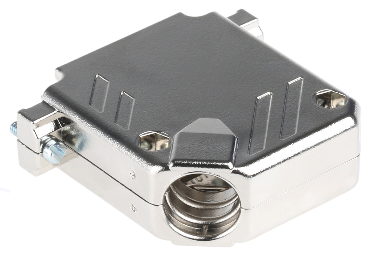 3357-6525-1c 3M 3357 Series ABS Angled D-Sub Backshell, 25 Way Strain Relief