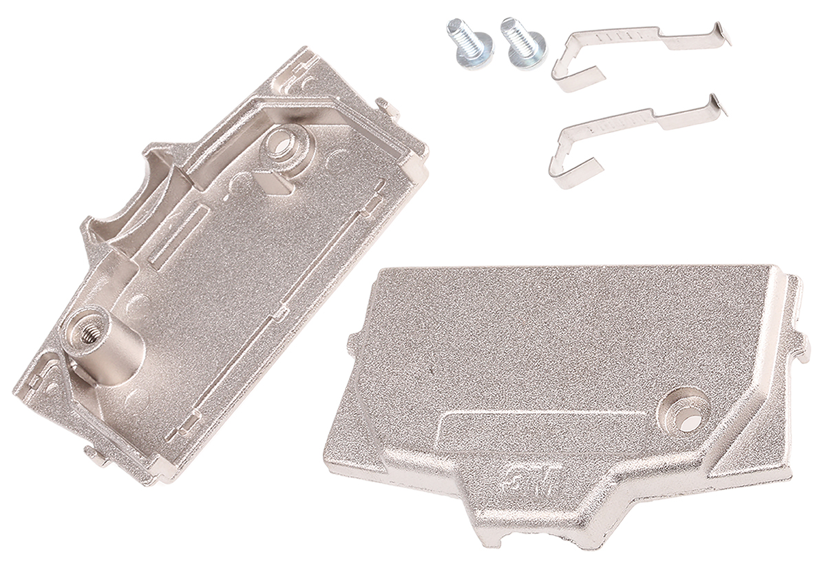 3M 3357 Series Aluminium Straight D-Sub Backshell, 50 Way Strain Relief