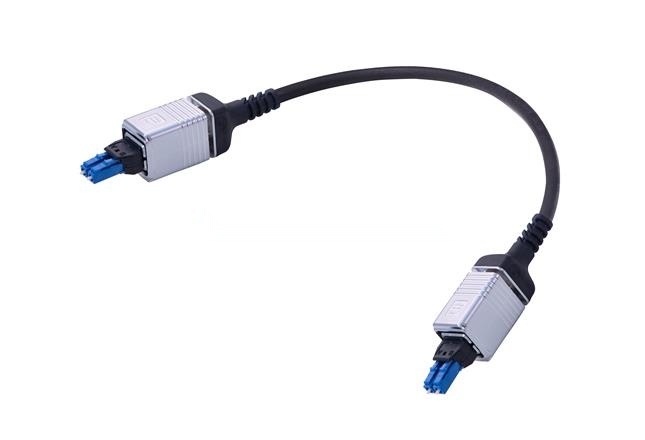 HARTING LC to to LC Fibre Optic Cable Assembly Polyurethane, Black, 2