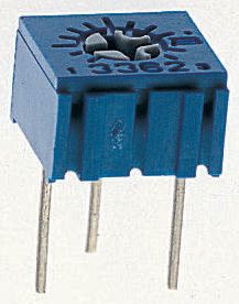 25 kΩ, Through Hole Trimmer Potentiometer, Pin 0.5 W Top Adjust Bourns, 3362