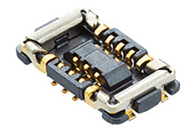 Molex 50506 Series Vertical Board Mount PCB Socket, 0.35-Contact, 2-Row, 0.35mm Pitch, Surface Mount Termination