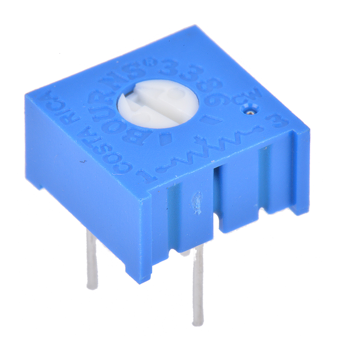 15 kΩ, Through Hole Trimmer Potentiometer, Solder Pin 0.5 W Top Adjust Bourns, 3386
