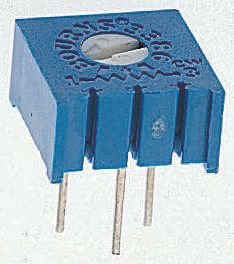 470 kΩ, Through Hole Trimmer Potentiometer, Solder Pin 0.5 W Top Adjust Bourns, 3386