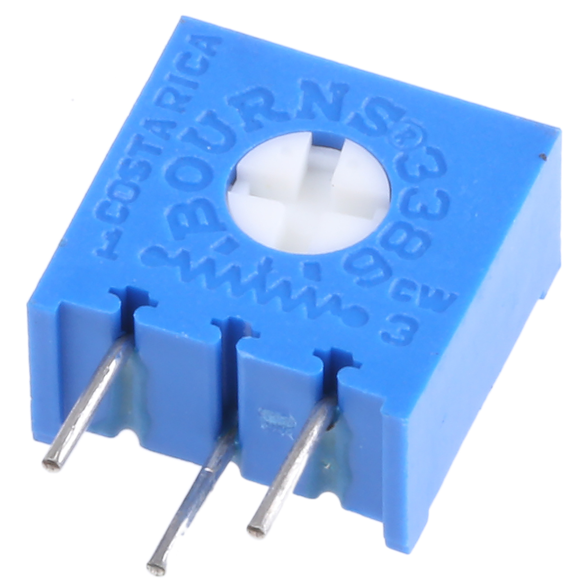 2 kΩ, Through Hole Trimmer Potentiometer, PC Pin 0.5 W Bourns, 3386