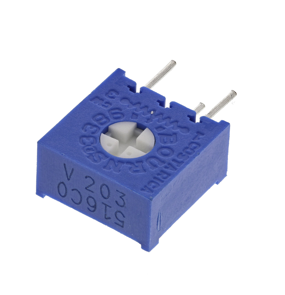 20 kΩ, Through Hole Trimmer Potentiometer, PC Pin 0.5 W Bourns, 3386