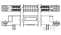 TE Connectivity AMP Series Vertical Board PCB Connector, 30 Contact(s), 1.9 mm Pitch, 2 Row, Unshrouded