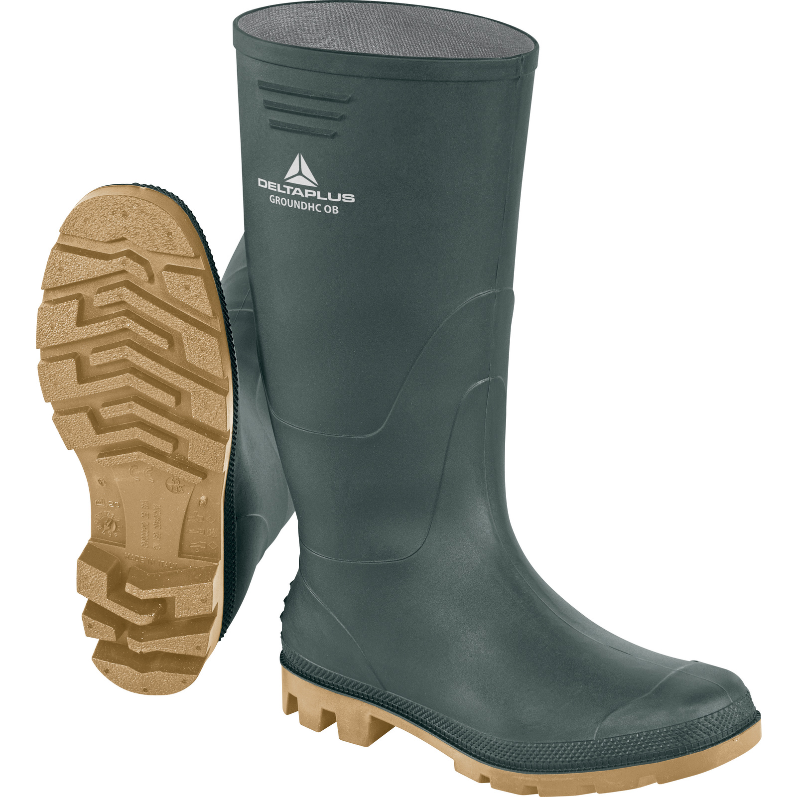 Delta Plus GROUNDHC Beige Unisex Safety Boots, UK 6.5, EU 40