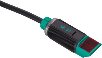 Pepperl + Fuchs Retroreflective Photoelectric Sensor, Barrel Sensor, 5.5 m Detection Range