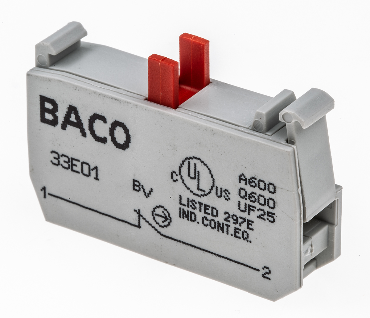 BACO BACO Series Contact Block, 600V, 1 NC
